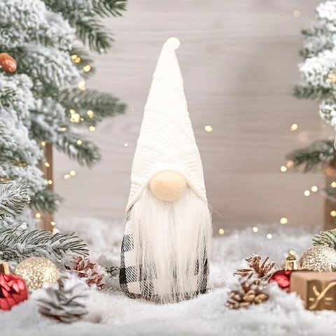 Gnomos De Navidad Decoraciones Muñecos Sin Rostro De Punto Tomte Adornos De Mesa Estilo Nórdico Decoración Festiva