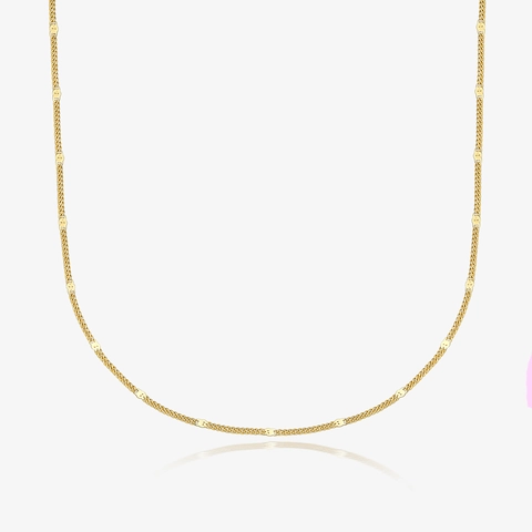 Set di Gioielli in Argento Sterling 925 con Paillettes Placcato in Oro 18K Set di Collana e Bracciale con Paillettes Minimalista per Donna
