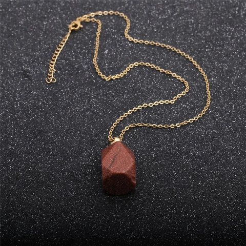Natural Stone Perfume Bottle Pendant Necklace Stainless Steel O Chain Aromatherapy Essential Oil Diffuser Jewelry