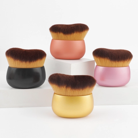 Großer Foundation Pinsel Dichte Synthetikfaser Professionelles Make-up Tool Für Nahtloses Auftragen Von Flüssigem Puder