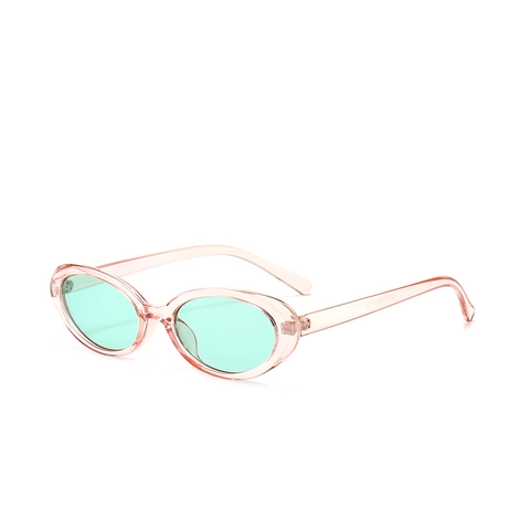 Vintage Oval Sonnenbrille Kleiner PC Rahmen AC Gläser UV400 Schutz Retro Mode Brille Herren Damen