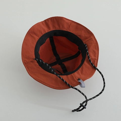 Kids Bucket Hat Quick Dry Polyester Sun Hat Wide Brim Breathable Outdoor Adjustable Windproof Rope Toddler Boys Girls