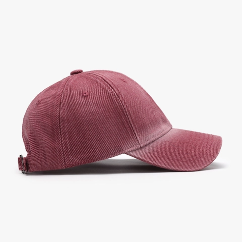 Vintage Washed Cotton Baseball Cap For Men Women Adjustable Metal Buckle Soft Top Retro Distressed Solid Color Hat