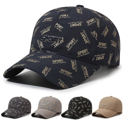 Sport Letter Print Honkbalpet Polyester Ademend Zonnescherm Outdoor Casual Zonnehut Met 3D Borduurwerk Voor Heren Dames