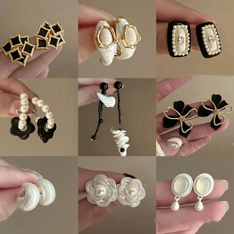 Eleganti Orecchini Con Fiocco In Perla Artificial E Nappa A Farfalla In Zircone 925 Perno In Argento Sterling Gioielli Geometrici