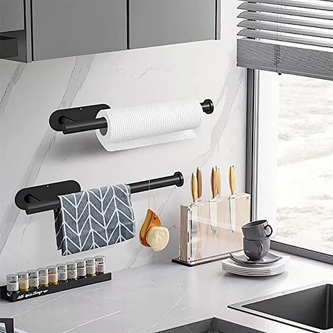 Küchenrollenhalter Wandmontage Edelstahl Selbstklebend Unter Schrank Rollenhalter Wasserdicht Rostfrei Modern
