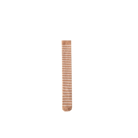 Women'S Autumn And Winter Velvet Thickened Coral Velvet Knee Socks Warm Long Barrel Striped Socks Plush Socks Sleep Socks Home