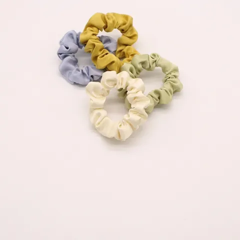 Coleteros De Satén Extragrandes Lazos Elásticos Hechos A Mano Para Mujeres Estilo INS Retro Simple Accesorios Para Cabello