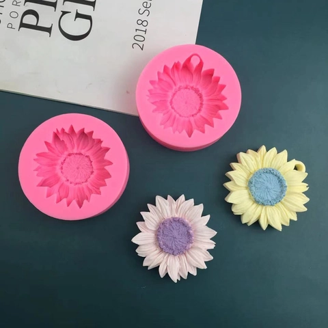 Sunflower Flower Silicone Mold Baking Tool For Chocolate Mousse Candle Resin Gypsum Handmade DIY Heat Resistant