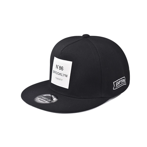Baumwolle Polyester Baseballkappe Brooklyn Snapback Flacher Rand Stickerei Hip Hop Streetwear Sonnenschutz Verstellbare Sportmütze