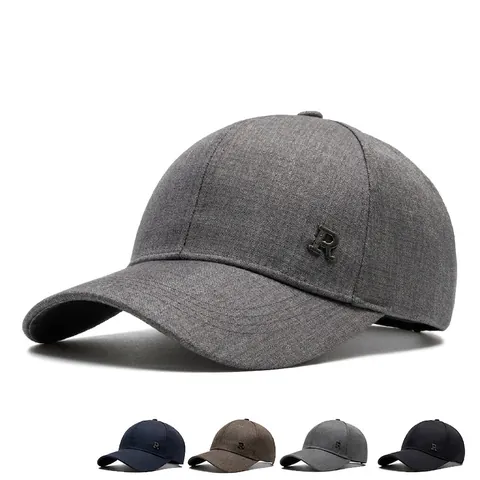 Cappellino Da Baseball Da Uomo In Cotone Regolabile Protezione Solare All'aperto Visiera Curva Cappello Casual