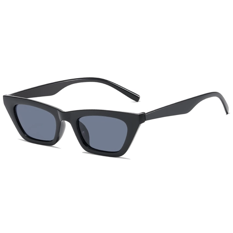 Lunettes De Soleil Cat Eye Petit Cadre Rectangle Rétro Mode Y2K Monture Plastique Verre Résine Protection UV400 Femme