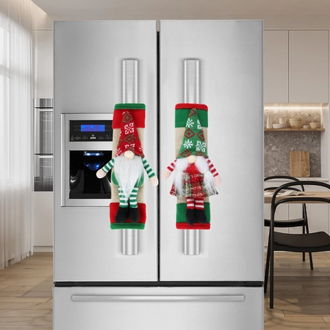 Coperture Per Maniglia Porta Frigorifero Gnomo Natale Protezioni Per Maniglie Da Cucina Decorazioni Festive