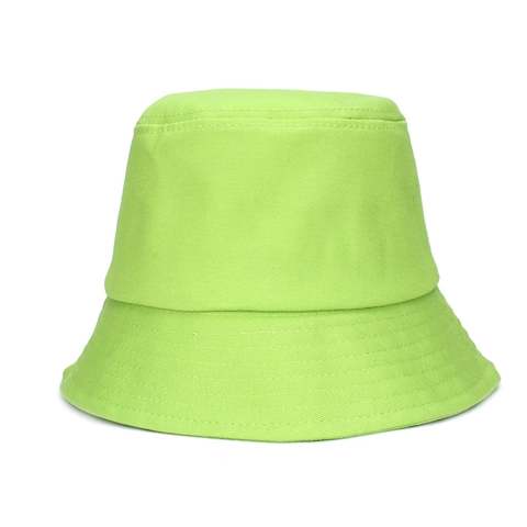 Sombrero De Cubeta De Algodón Color Sólido Protección Solar Plegable Gorro De Pescador Verano Unisex