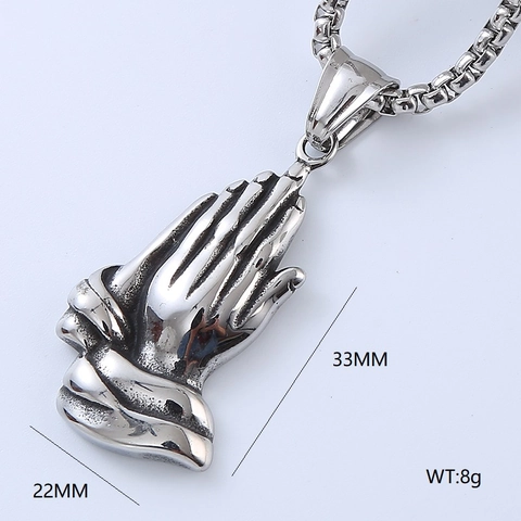 Gothic Pendant Necklace 304 Stainless Steel Grim Reaper Skull Angel Tree Of Life Vintage Punk Jewelry For Men
