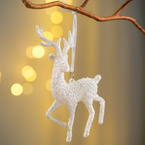 Christmas Tree Decorations Christmas New Transparent Pendant Creative Christmas Ornaments Glitter Christmas Snowflake Bell Pendant