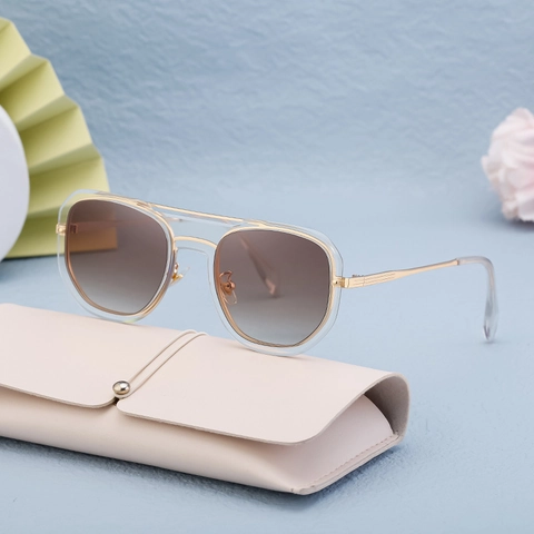 Fashion Square Sunglasses For Men UV400 Protection Metal PC Frame Trendy Outdoor Driving Shades Retro Style Unisex