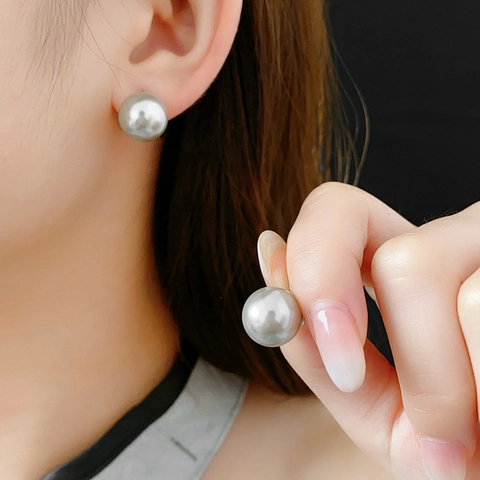 Artificial Pearl Clip-On Earrings For Non-Pierced Ears Alloy Faux Artificial Pearl Minimalist U-Shape Ear Bone Clips French Style Elegant Women