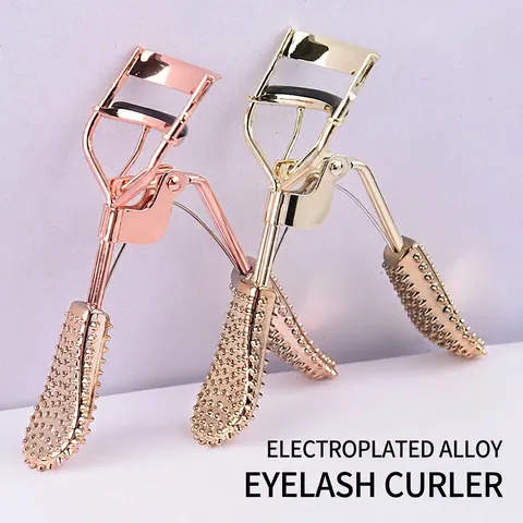 Eyelash Curler Professional Alloy Electroplated Eye Makeup Tool Natural Curling For Beginners Portable Beauty Accessory