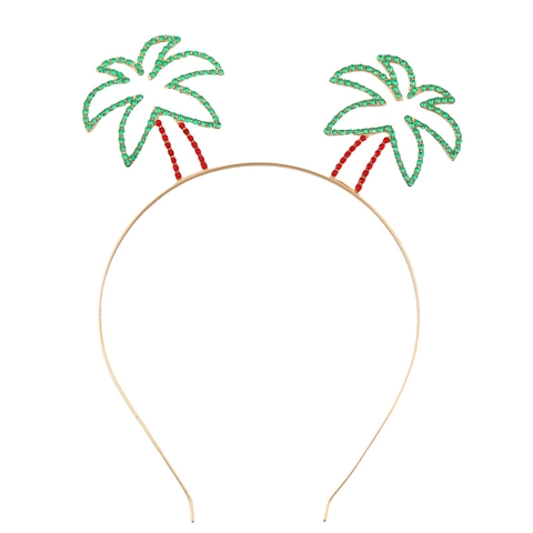 Diadema De Diamantes De Imitación De Piña Y Coco Aleación Verano Playa Fiesta Pelo Tema Frutas Accesorios Mujer Niñas