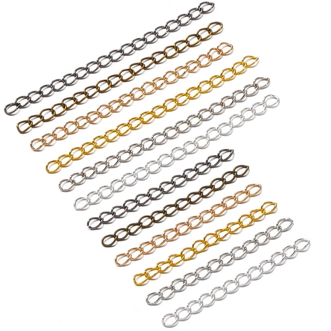 Cadenas De Extensión De Joyas Aleación De Zinc Cadena De Cola Ajustable Para La Fabricación De Collares Y Pulseras DIY Accesorio