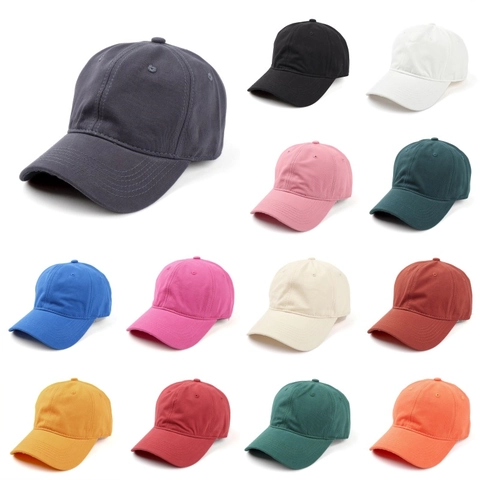 Berretto da Baseball Minimalista in Cotone Pettinato Lavato Morbido Protezione Solare Traspirante Regolabile Tinta Unita Dad Hat per Donna Uomo Outdoor