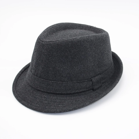 Herren Britischer Stil Mode Fedora Hut Vintage Wollmischung Jazz Hut Kurzrand Gentleman Kappe Für Frühling Herbst Winter