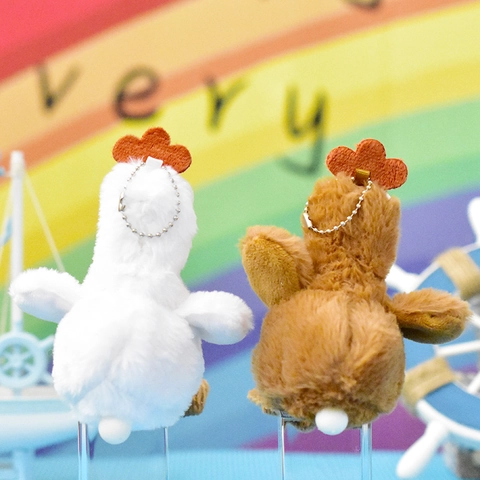 Süße Blasen-Platziertes Küken Plüschtier Schlüsselanhänger Adorkable Eierlegendes Küken Taschenanhänger Weiches Kuscheltier Puppe Geschenk