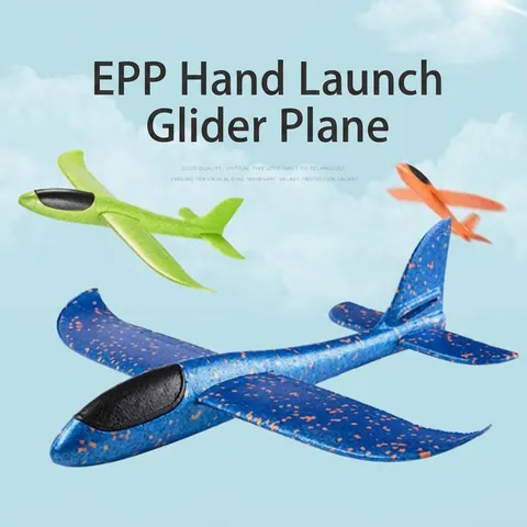 Large LED Luminous Foam Airplane Toy EPP Hand Throwing Glider Versatile Flight Modes Outdoor Sports Fun For Children