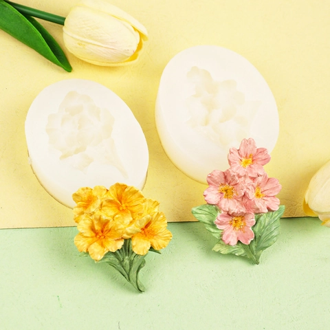 Stampo In Silicone Fiore Ortensia Girasole Ciliegio Fiore Di Pesco DIY Resina Aromaterapia Gesso Sapone Decorazione