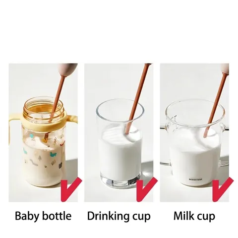 Mélangeur Électrique De Poudre De Lait Portable Antibactérien PP Mixeur Pour Préparation Bébé Café Matcha Mousseur À Boisson