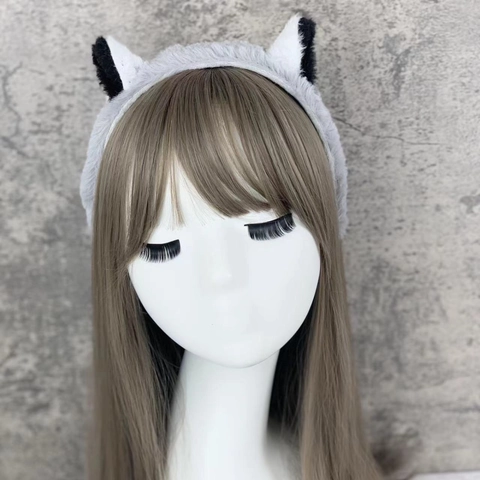 Cerchietto Orecchie Di Animale Coda Papillon E Guanti In Peluche Per Bambini Adulti Cosplay Festa Halloween Costume