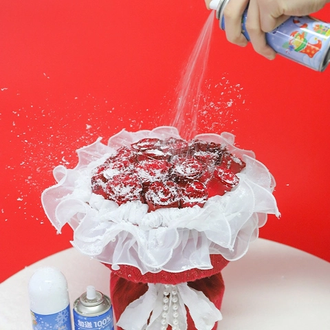 Artificial Snow Spray Christmas Decoration Instant Foam For Flower Tree Window Winter Holiday Party Prop Novelty