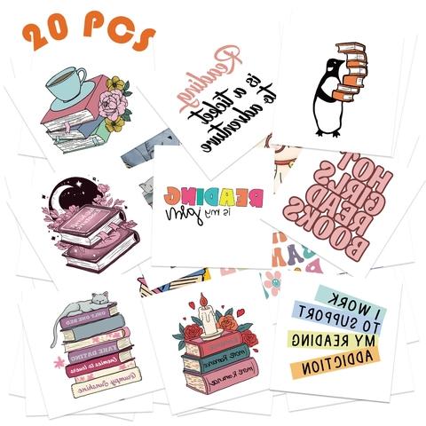 Lesen Thema Temporäre Tattoos Für Kinder Cartoon Buch Zitate Wasserdichte Gefälschte Tattoo Aufkleber Bibliothek Liebhaber Geschenk
