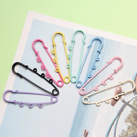 Accessoires De Broche Épingle De Sûreté En Alliage Couleurs Bonbon Style Dopamine Boucle De Serrage Taille DIY Bijoux