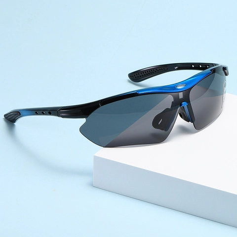 Sports Sunglasses Polarized UV400 PC Material Lightweight Wraparound Design For Cycling Outdoor Activities Men Women