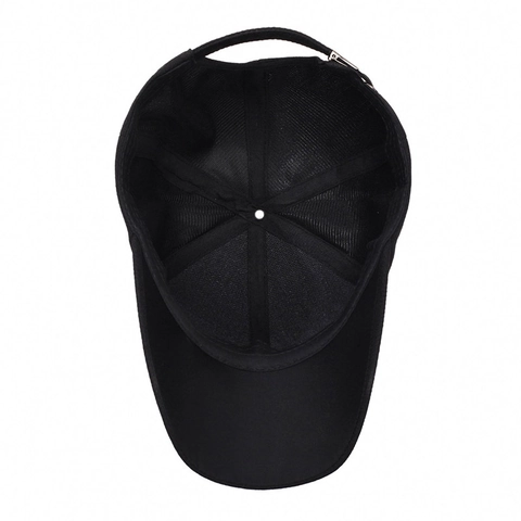 Gorra De Béisbol Para Hombre Textura Espiga Protección Solar Gorra Deportiva Ajustable Placa Metal Ala Curva Exterior