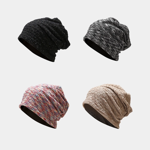 Bonnet En Tricot Tie Dye Chaud Coupe-Vent Style De Rue Pour Hommes Femmes Extérieur