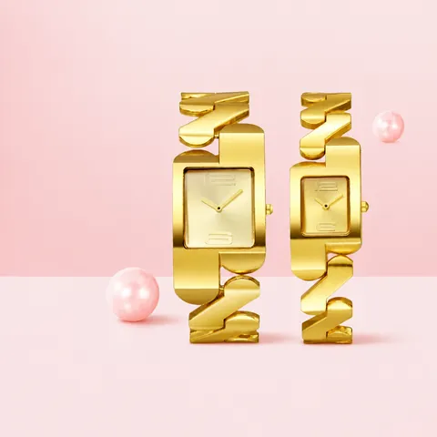 Women Fashion Quartz Watch Vintage Rectangle Dial Alloy Chain Bracelet Jewelry Wristwatch Ladies Elegant Gift