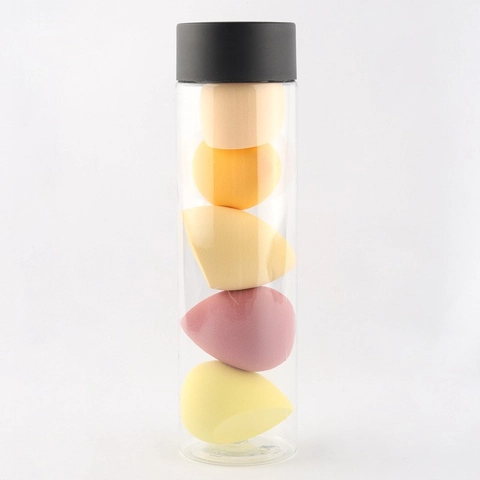 Esponja De Maquillaje De Poliuretano Hidrofílico Forma De Gota De Agua Suave Para Base Cosmética Seca Húmeda Con Caja