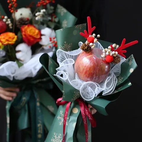 Pinzas Para El Pelo De Reno De Navidad Con Piñas Y Campanas Flocado Plástico Aleación Tocado De Fiesta Festiva
