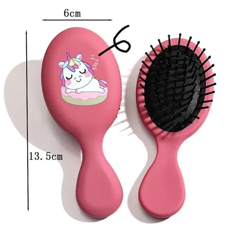 Mini Pettine Per Capelli A Cuscino D'Aria Portatile Spazzola Per Massaggio Al Cuοio Capelluto Districante ABS Per Donne Ragazze