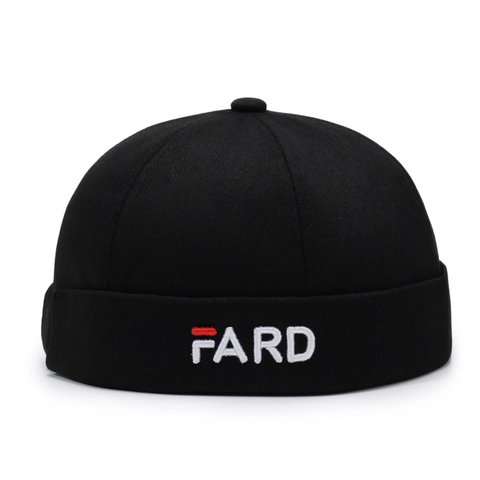 Bonnet Docker En Coton Unisexe Casquette Sans Bord Broderie Lettres Réglable Streetwear Vintage Miki