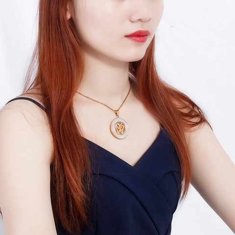Collar Con Colgante De Acero Inoxidable De Moda Árbol De La Vida Mano De Hamsa Concha Hueco Cristal Diamantes Joyas Mujer