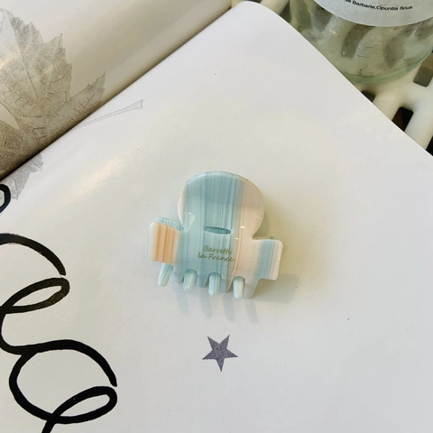 Mini Molletta Per Capelli In Acetato Motivo Marmo Tartarugato Piccole Forcine Clip Per Frangia Chic Francese