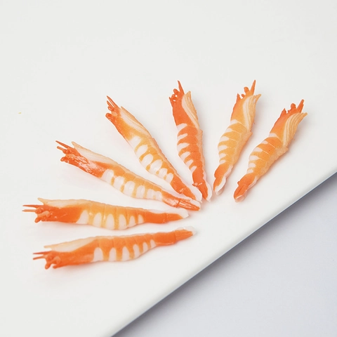 Modelo De Camarones Artificiales Realistas PVC Simulación Comida Decoración Miniatura Para Bricolaje Accesorios Fotografía