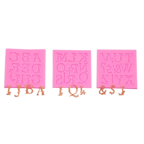 Stampi In Silicone Lettere Alfabeto Pizzo Floreale Decorazione Torta Fondente Strumenti Da Forno DIY Cioccolato Zucchero