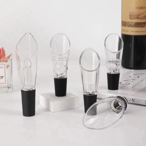 Wijn Beluchter Schenktuit Acryl Roestvrij Staal Siliconen Decanteerder Snel Ademend Druppelvrij Bar Accessoires Thuis