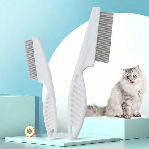 Professioneller Haustierpflegekamm Edelstahl Flohkamm Und Elektrische Dampfsprühbürste Für Katzen Hunde Haarentfernung