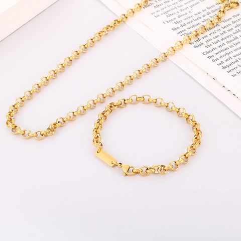 Edelstahl Rolo Gliederkette Armband Rechteck Blank Tag Anhänger Minimalistisch Punk Hip Hop Schmuck Unisex